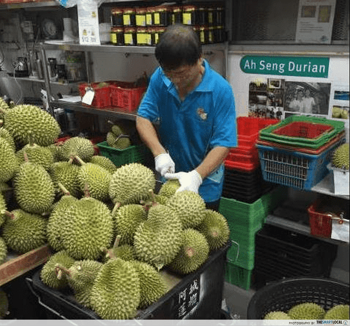 ah seng cutting durian