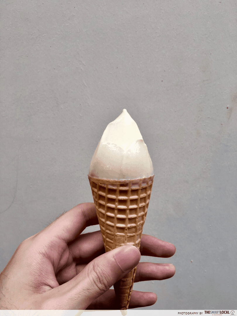 durian ice cream cone 