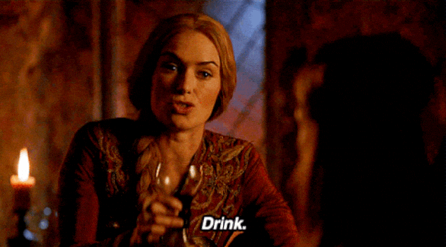 drink white wine game of thrones