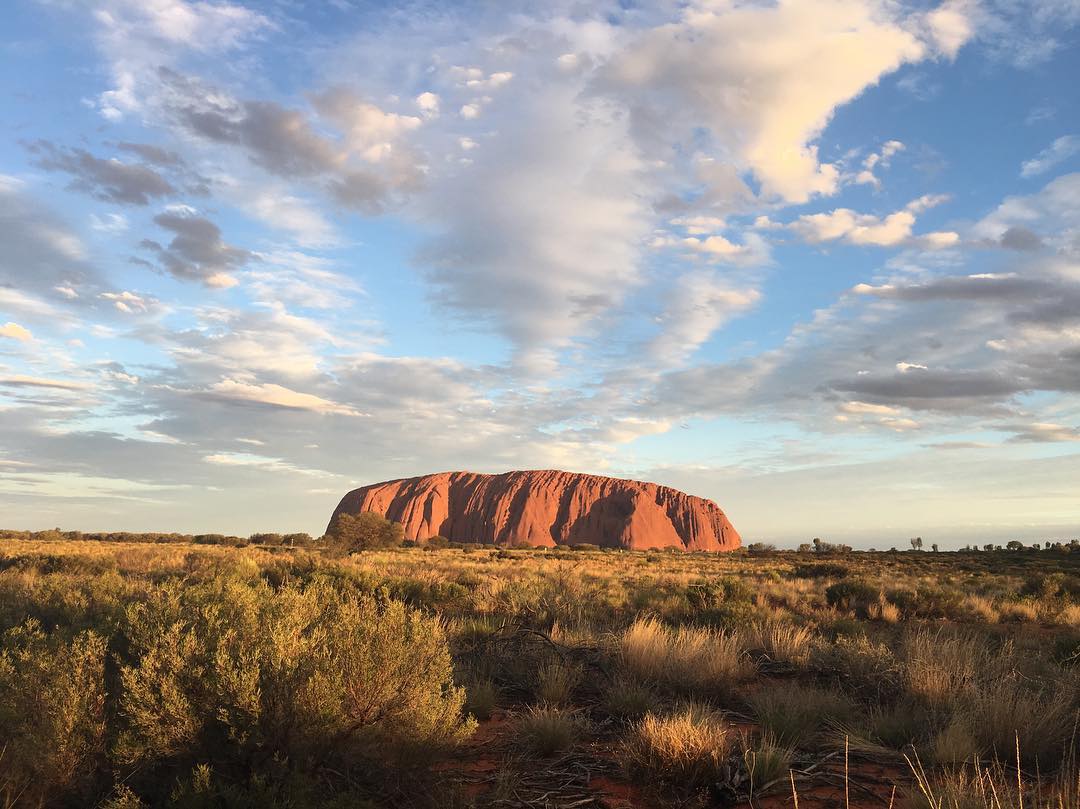 ayers rock best visited during sunrise
