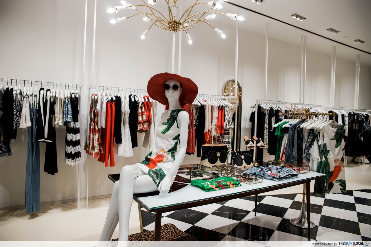 Gorgeous interiors at Alice + Olivia's ION Orchard