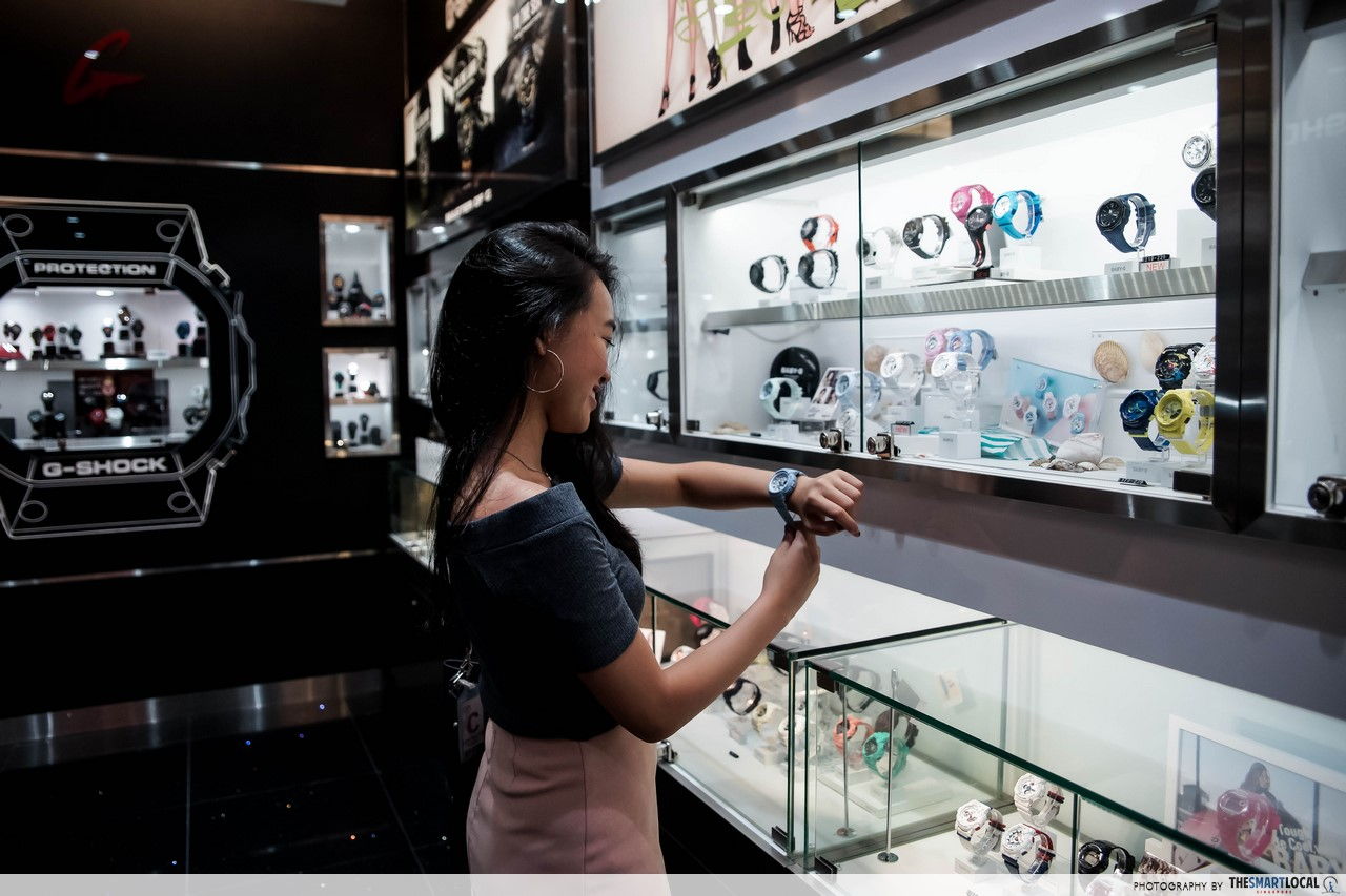 A huge selection of watches at G Factory ION Orchard!