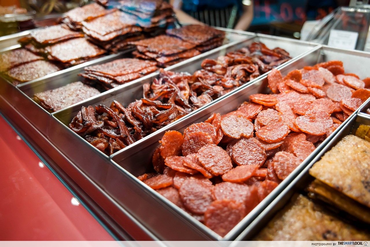 Selection of perfectly BBQ-ed meats at Lim Chee Guan