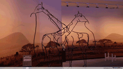 The Mind's Eye Science Centre giraffe elephant illusion
