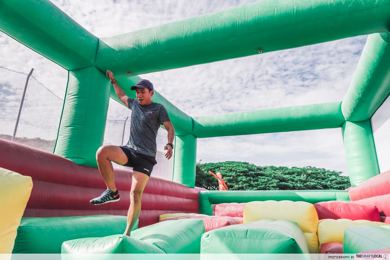 tampines safra inflatable course