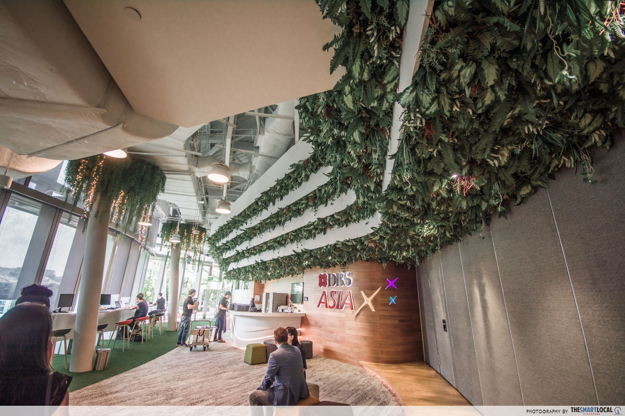 Vertical gardens and other stunning decor in DBS DAX office