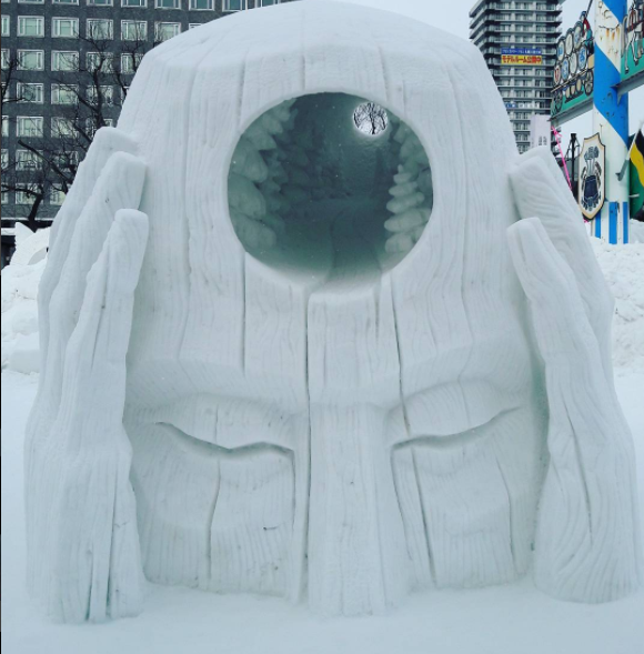 snow sculpture sapporo snow festival
