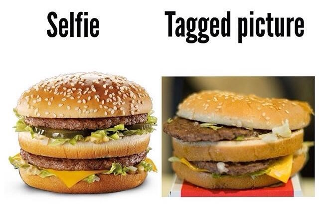 Instagram Burger Meme