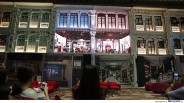 Changi Airport Terminal 4 Heritage Zone mini theatre show, Peranakan Love Story
