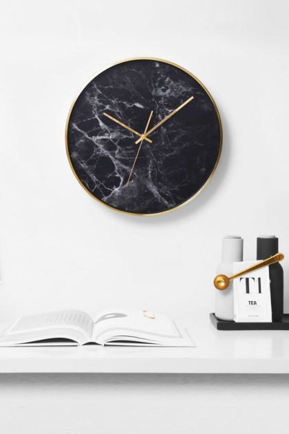 black marble clock minimalist taobao 