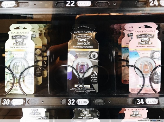 Yankee Candle car freshener vending machine