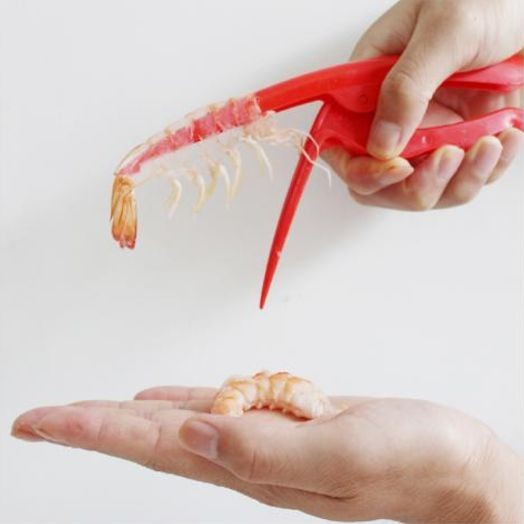Prawn peeler peel prawns without dirtying your hands weird useful inventions singapore