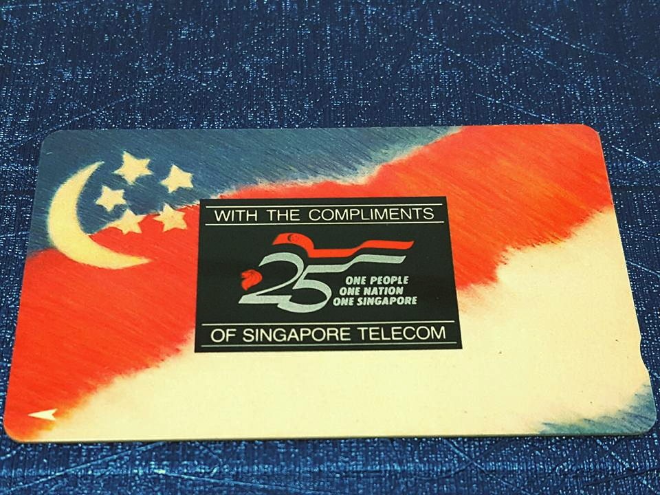 SG25 limited edition phone card nostalgic items in singapore