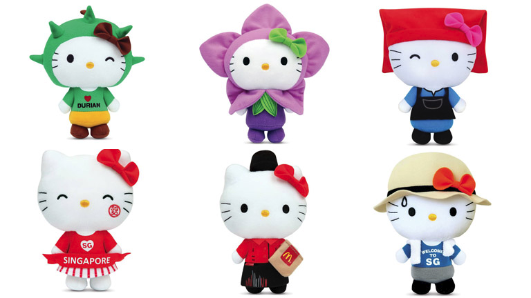SG50 McDonald's Singapore themed limited edition Hello Kitty collectibles