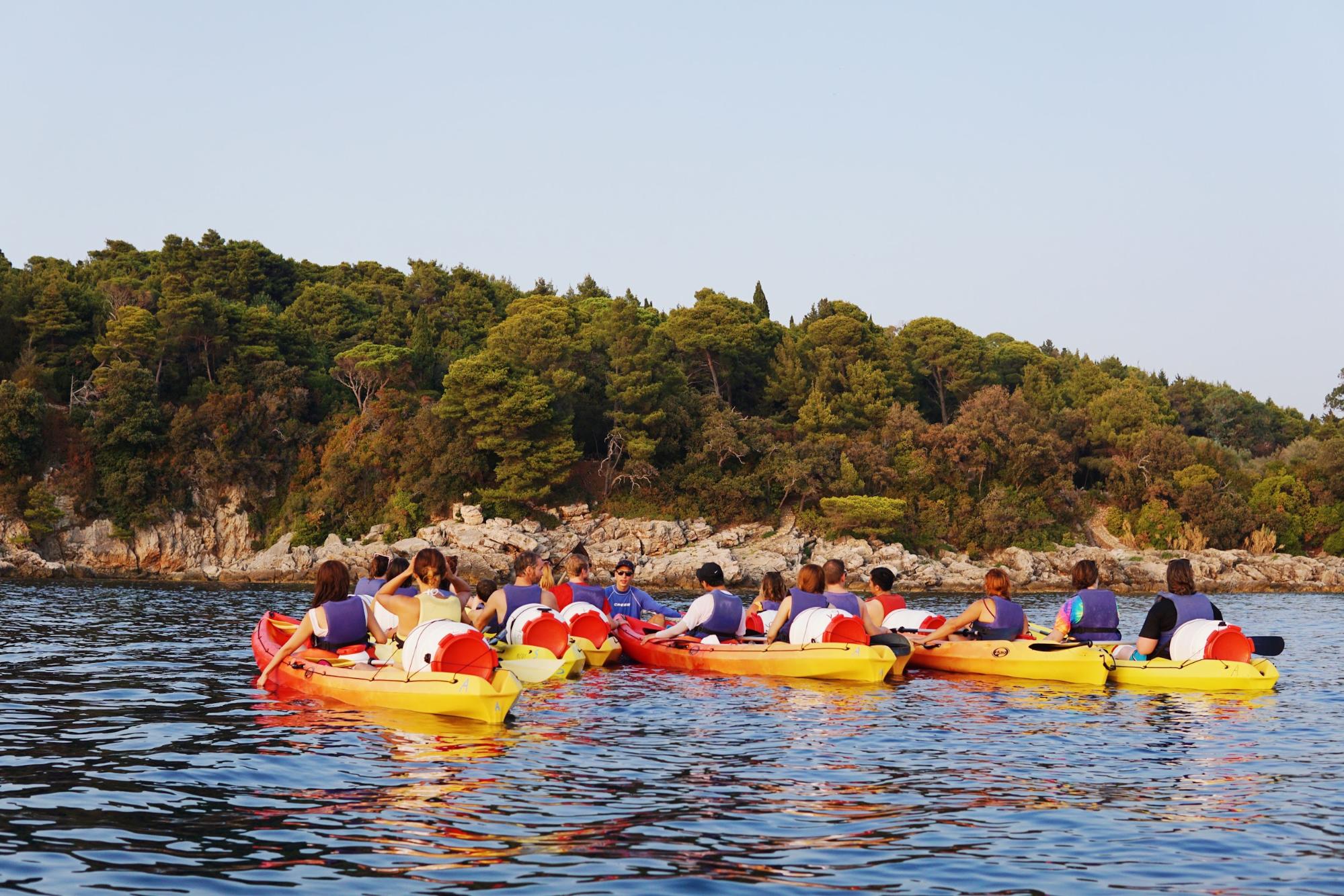 Kayaing through Adriatic Sea