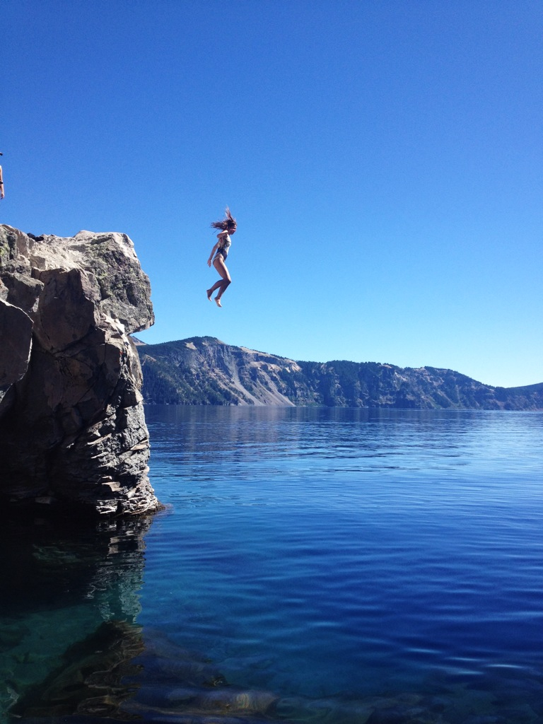 Cliff jumping at Dubrovnik Croatia