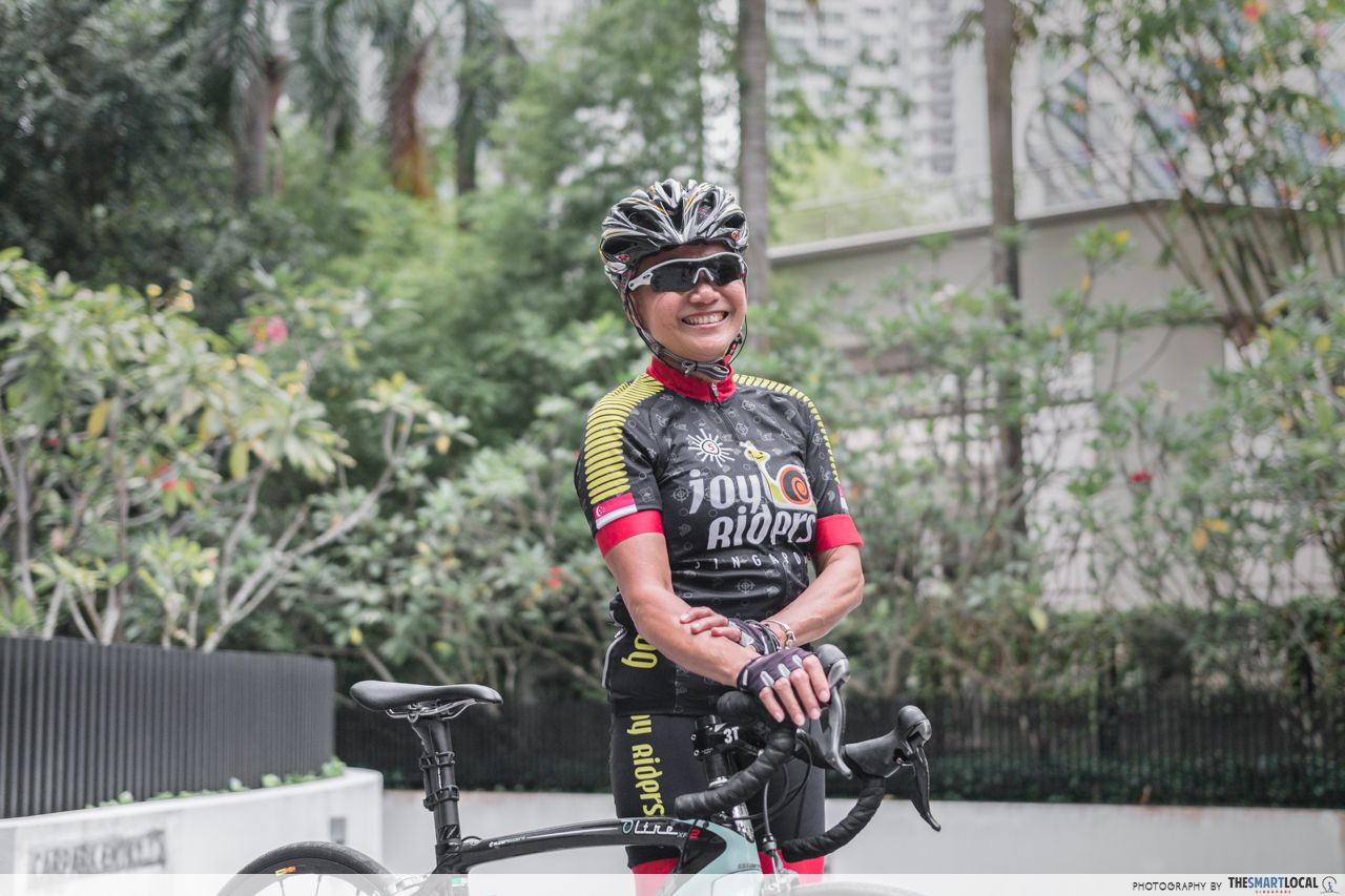 Joyce Leong cyclist in Singapore