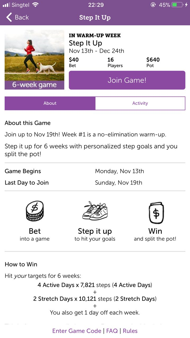 Health apps with cash back StepBet