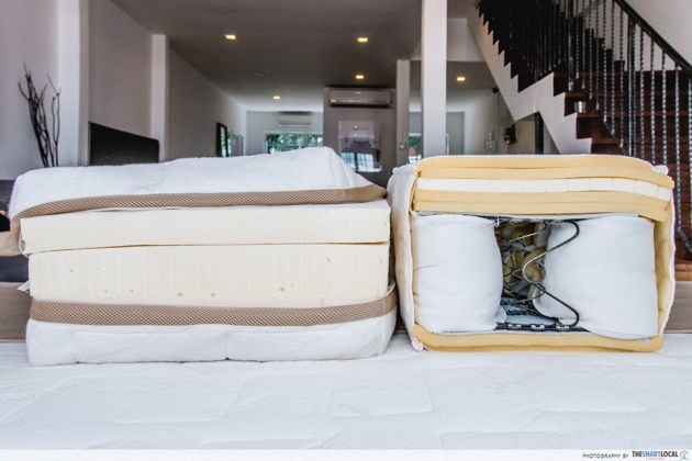 European Bedding customisable mattress with latex sponge Singapore 