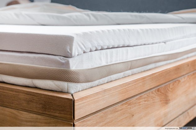 European Bedding customisable double layer mattress Singapore