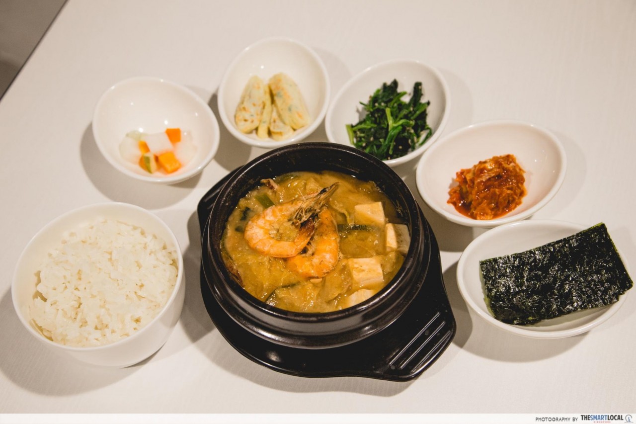 bean paste stew korean food singapore hana k food