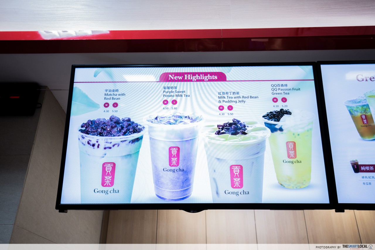 gong cha new drinks