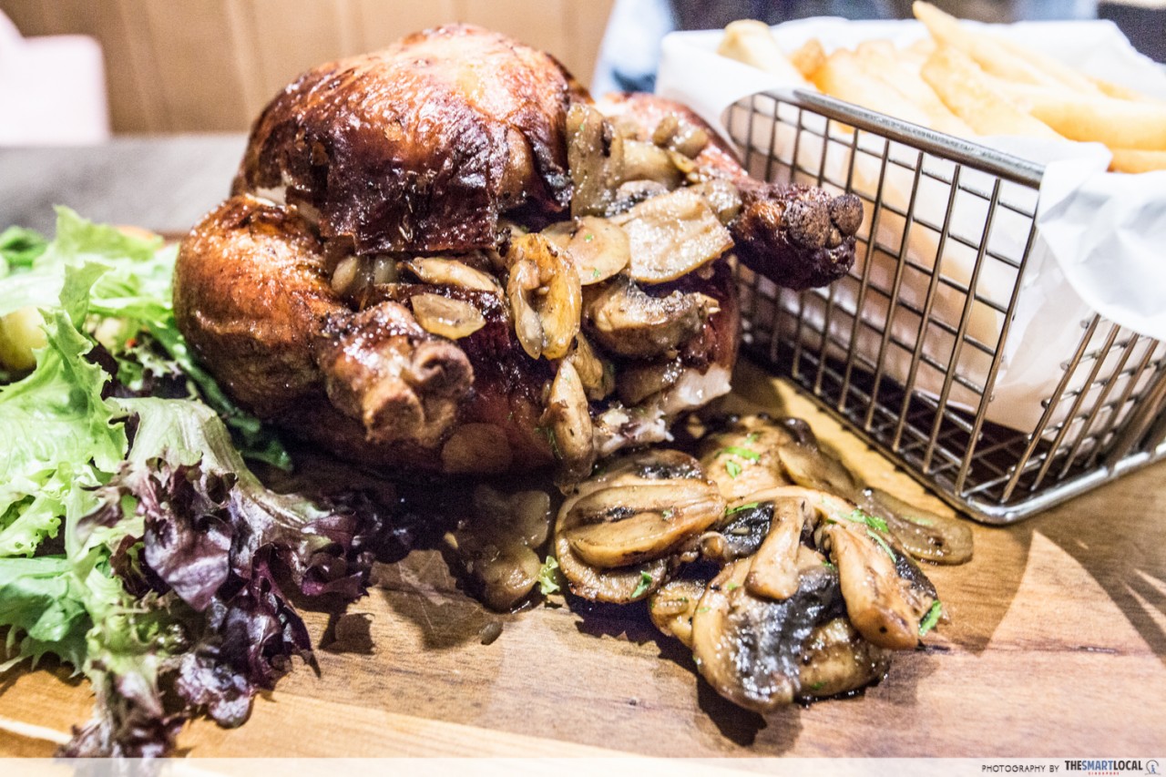 poulet truffle oil roasted chicken
