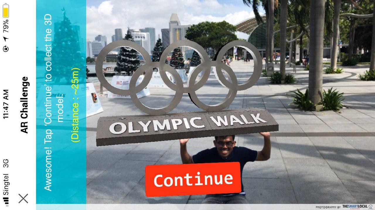 Locomole Marina Bay - Olympic Walk 3D Art