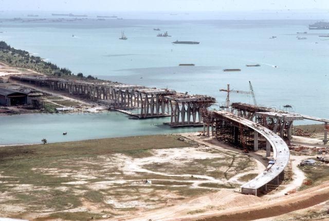 Benjamin sheares bridge singapore construction