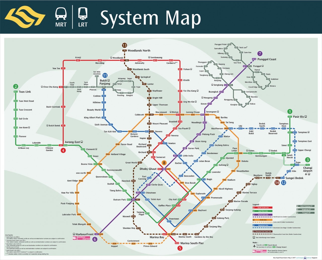MRT LTA Map