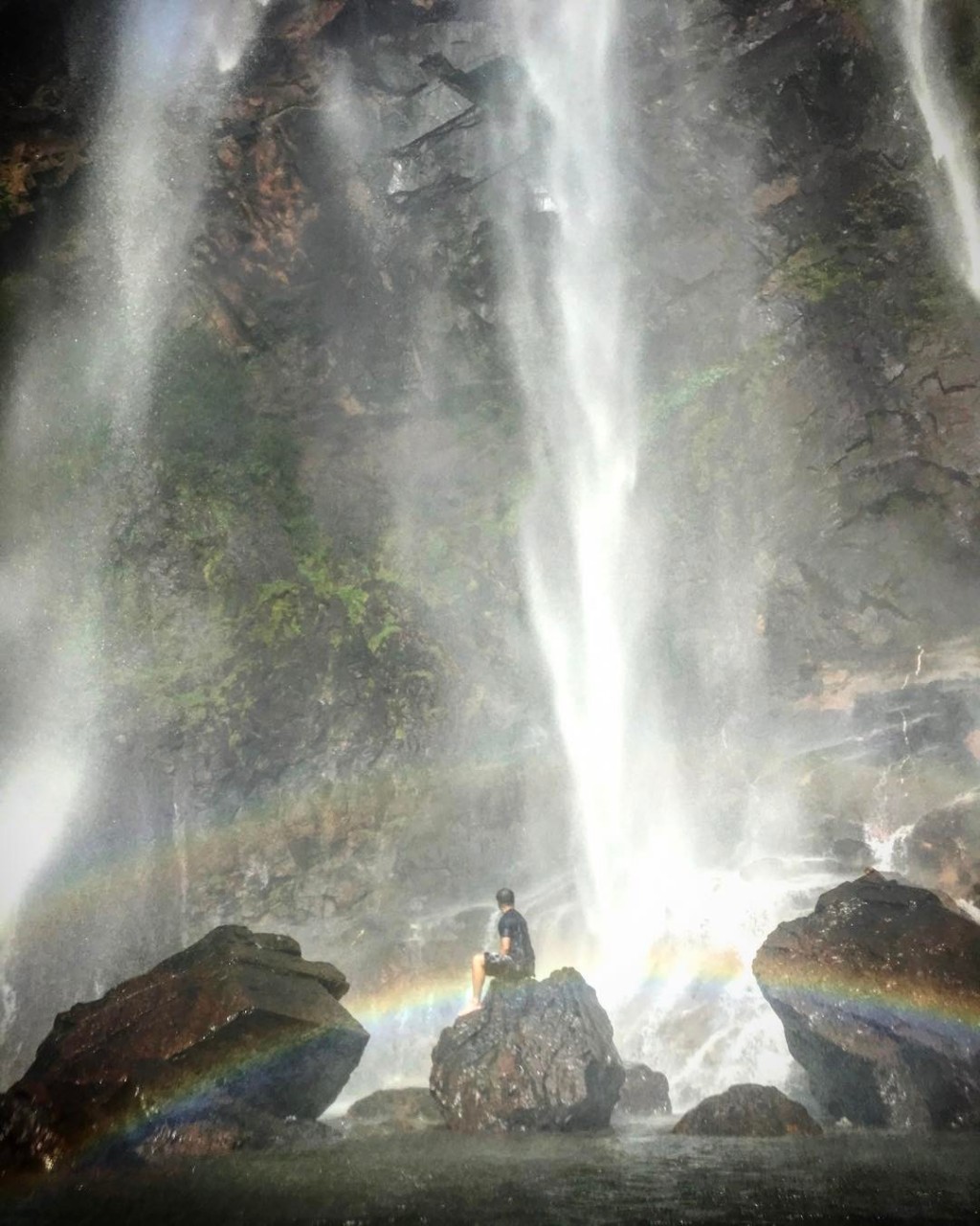kuantan malaysia sungei lembing waterfall rainbow