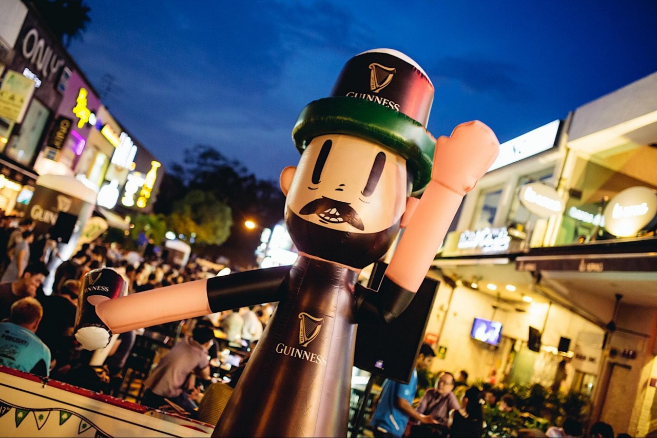 Guinness - st Patrick festival mascot