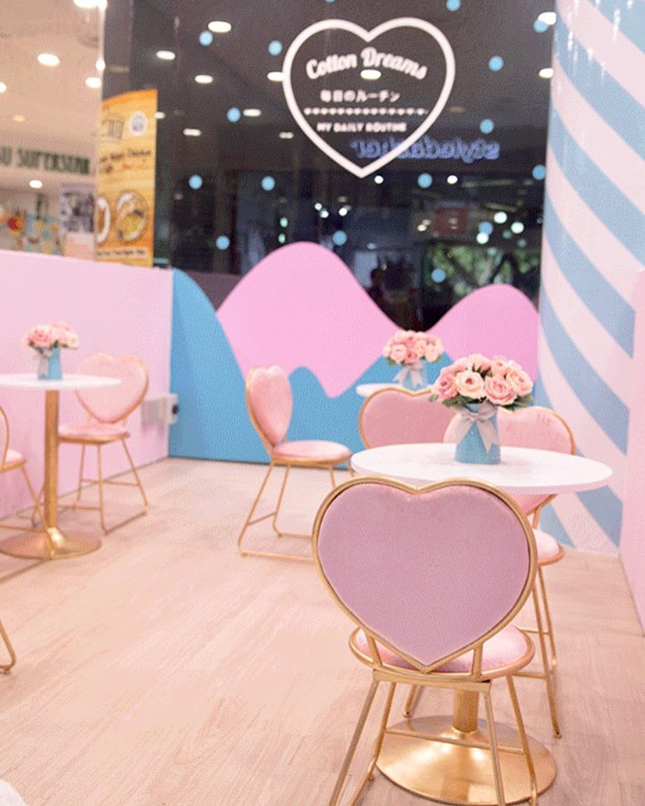 cotton dreams scape singapore cafe cotton candy bubble tea