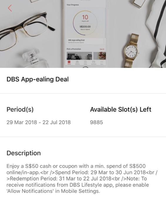 dbs app-ealing deal