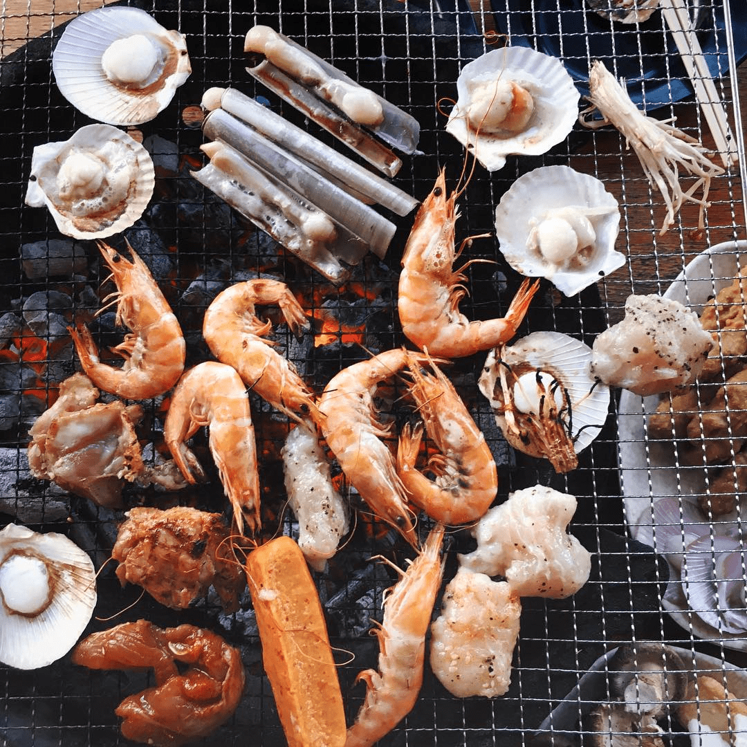 aroy jing jing - grilled BBQ seafood 