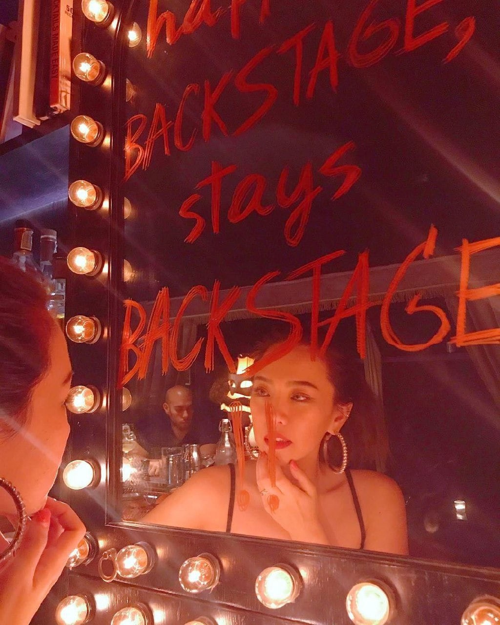PlayHaus Thonglor - bar backstage mirror