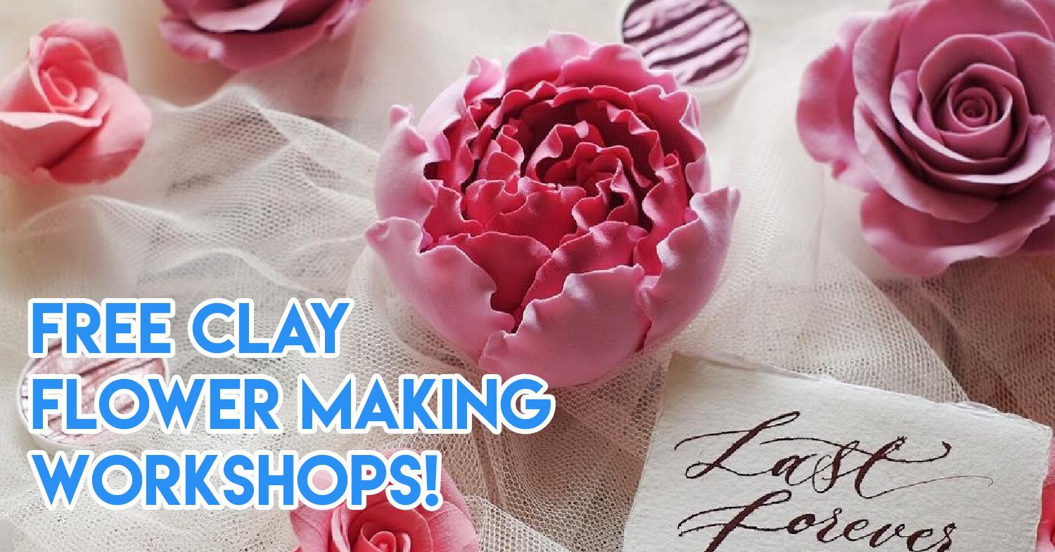 free clay flower making workshops