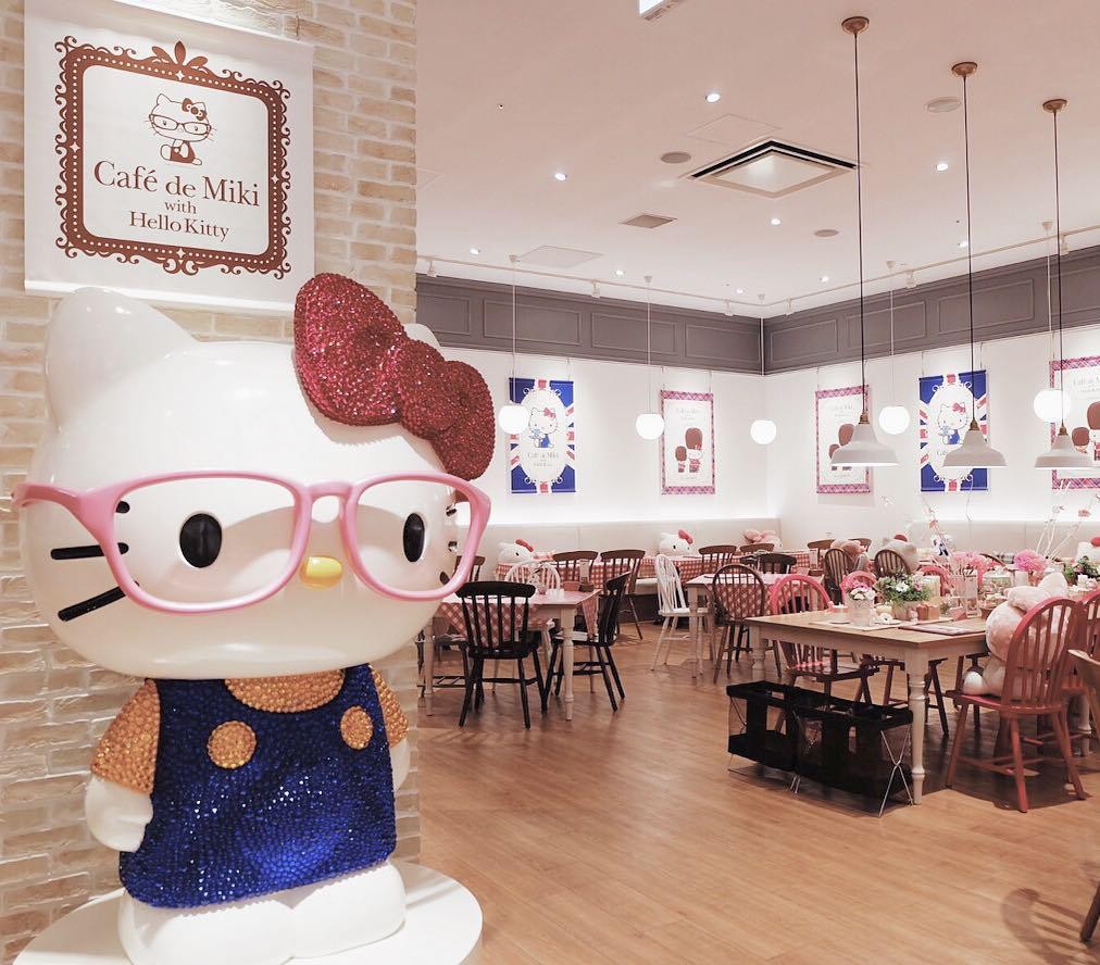 Anime Cafes Tokyo - Hello Kitty Cafe Interior
