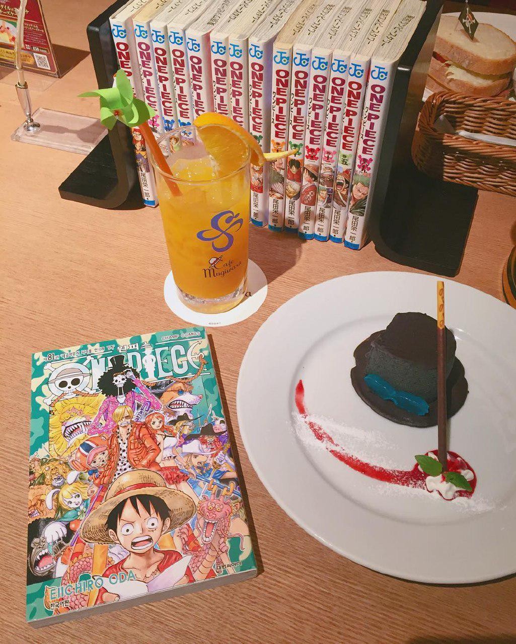 Anime Cafes Tokyo - One Piece Cafe Manga