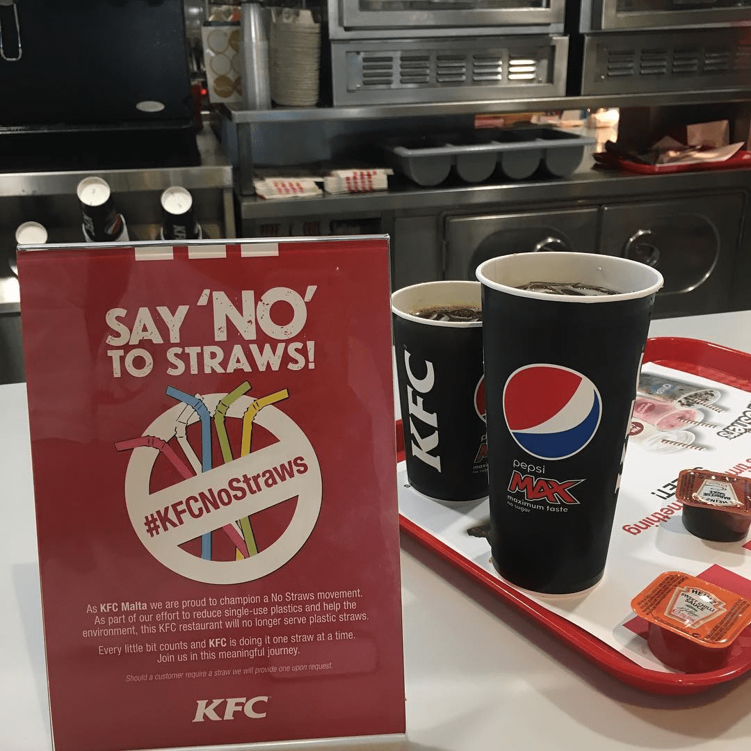 kfc say no to straws initiative