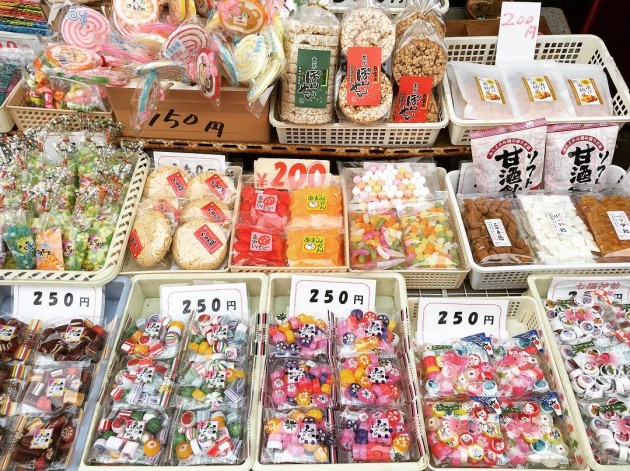 various kinds of traditional sweets can be found here
