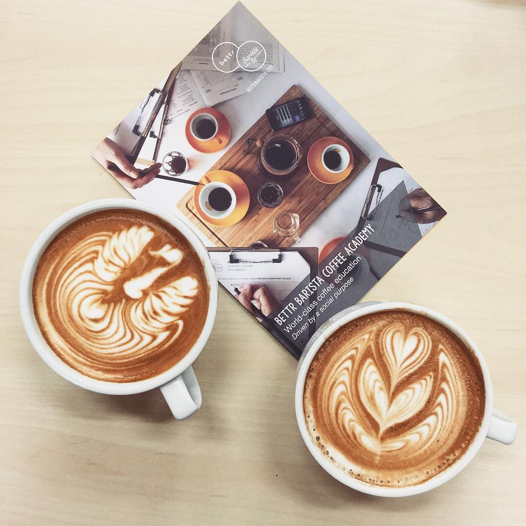 latte art bettr barista coffee academy