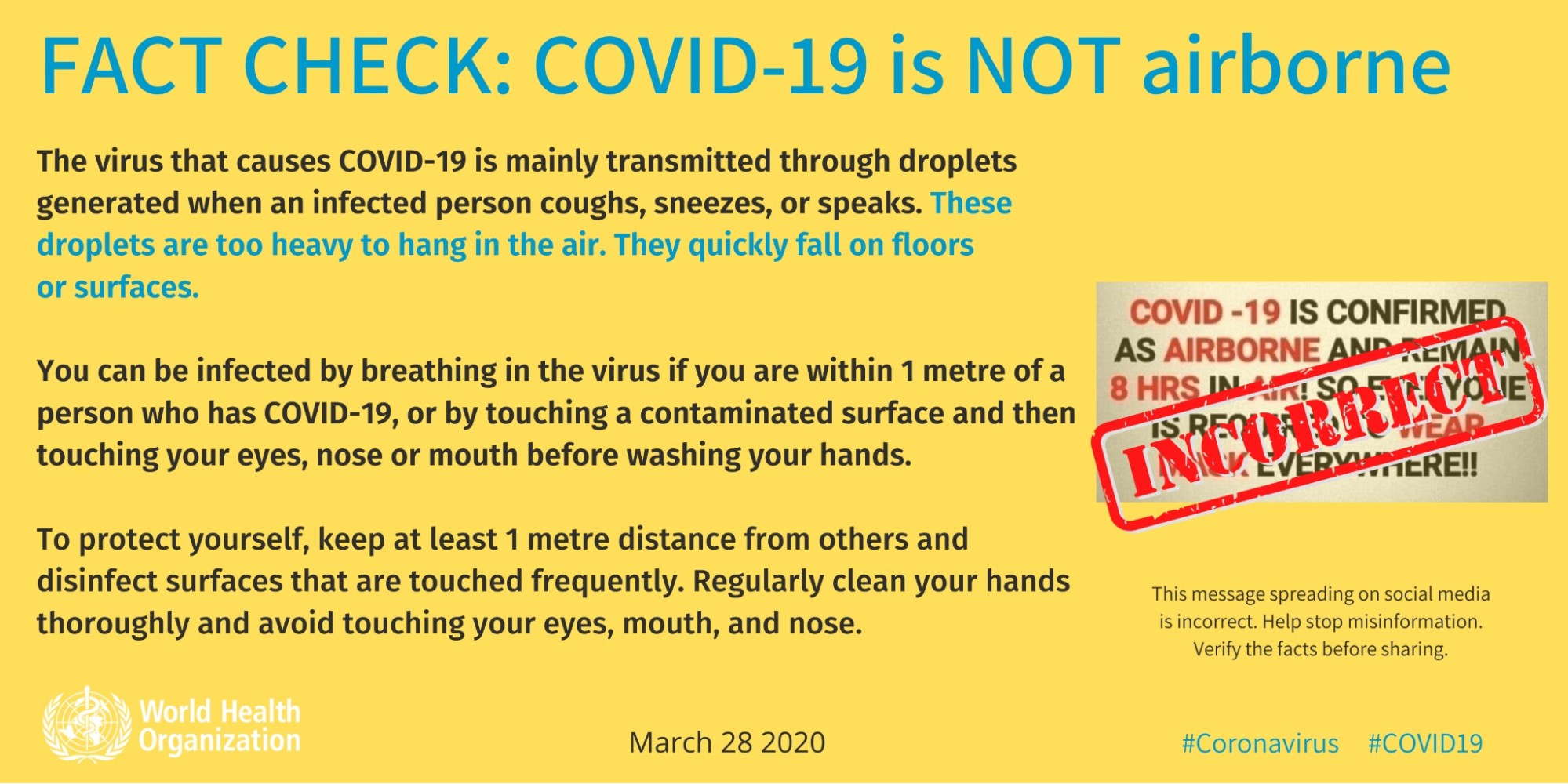 covid-19 is not airborne