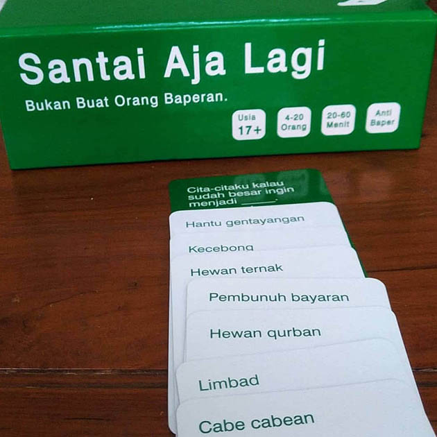 indonesian board games santai aja lagi cardgame