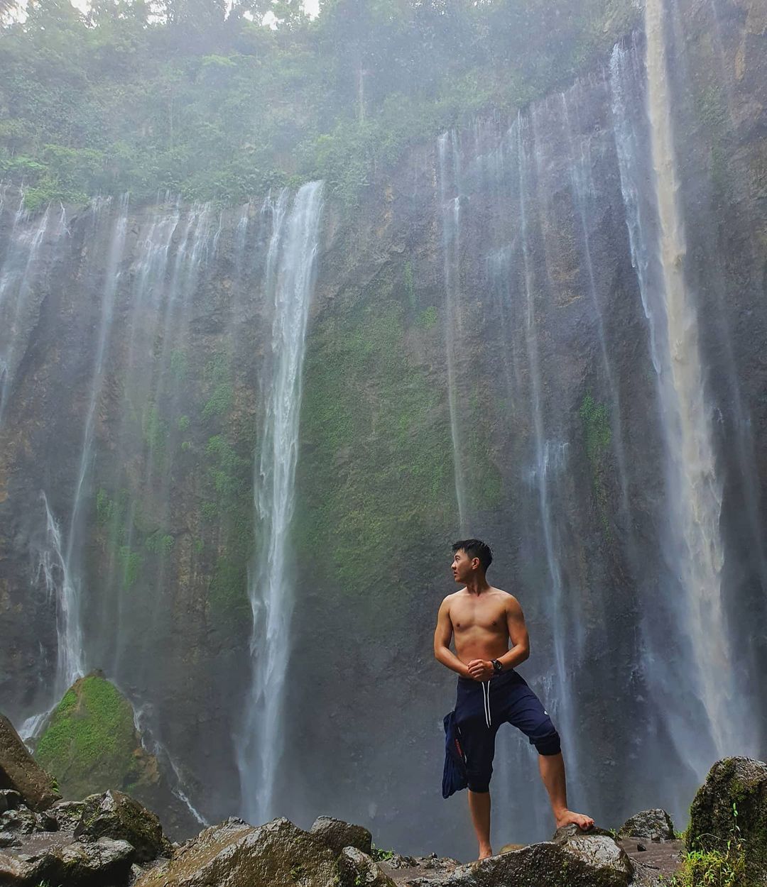 tumpak sewu waterfall bottom