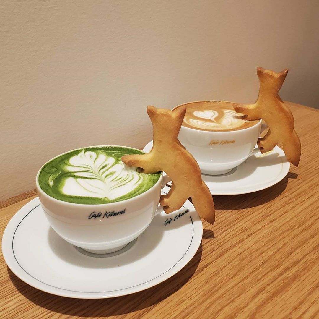 cafe kitsune latte