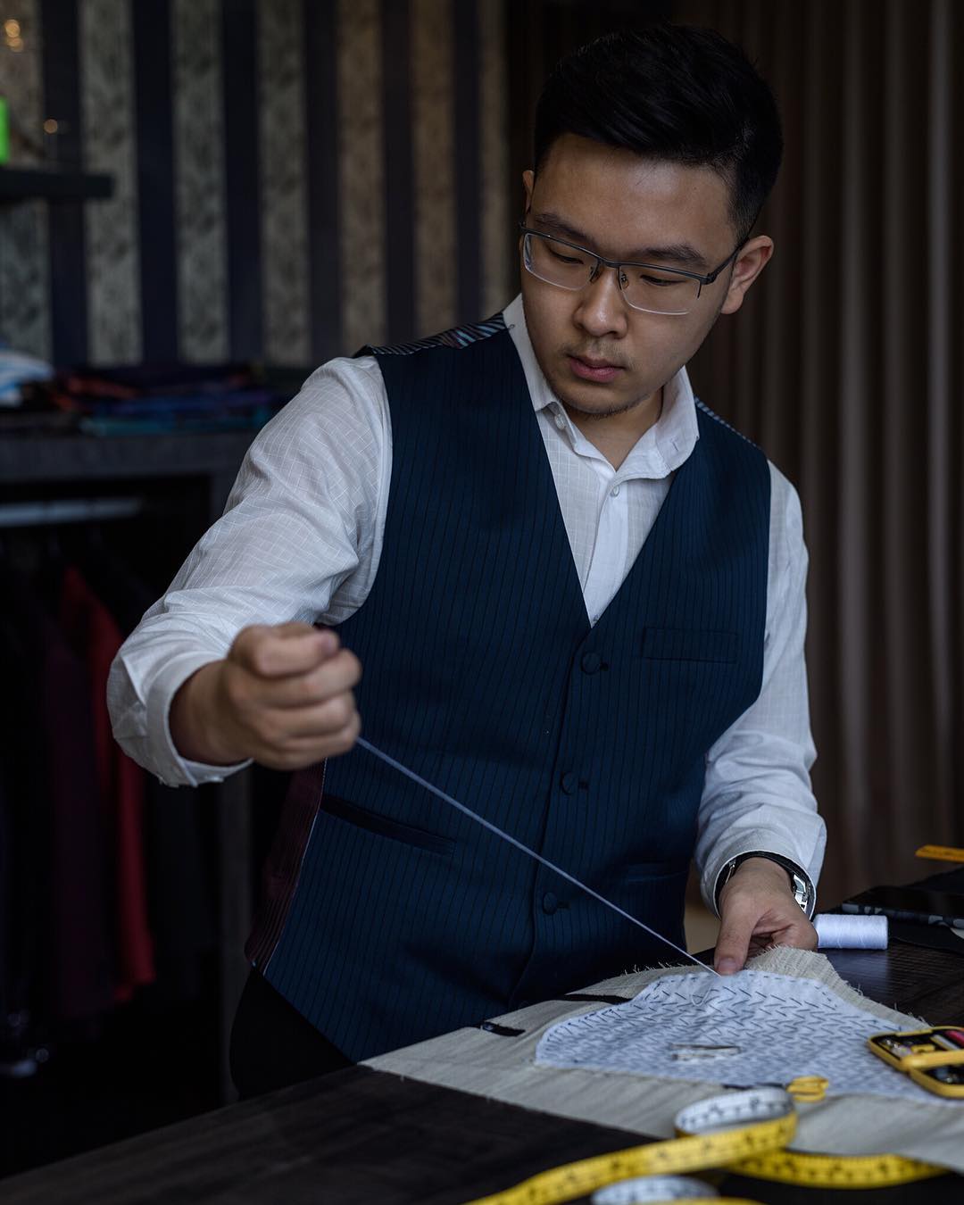 mens tailors in jakarta - wong hang tailor joshua wongso