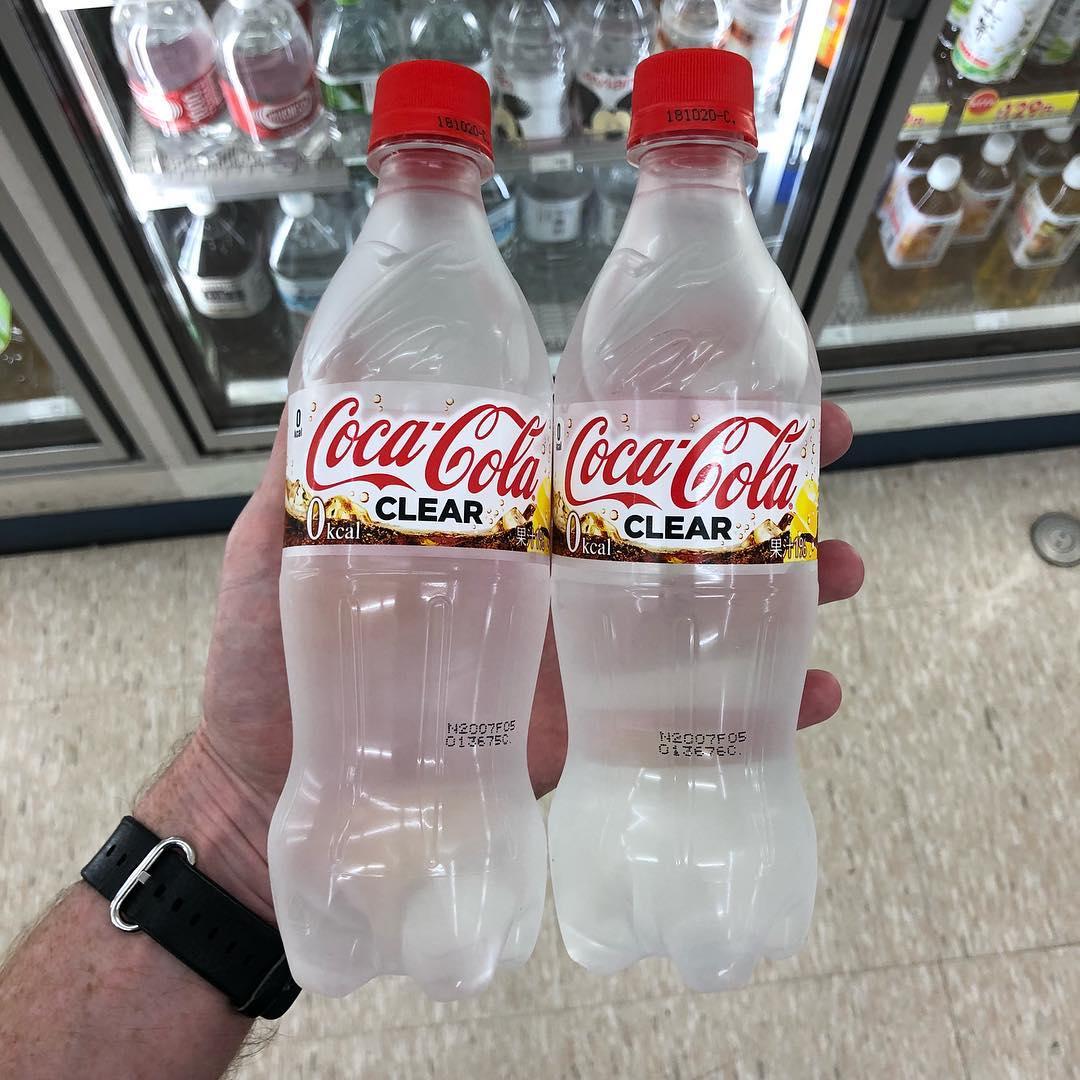 clear coca-cola