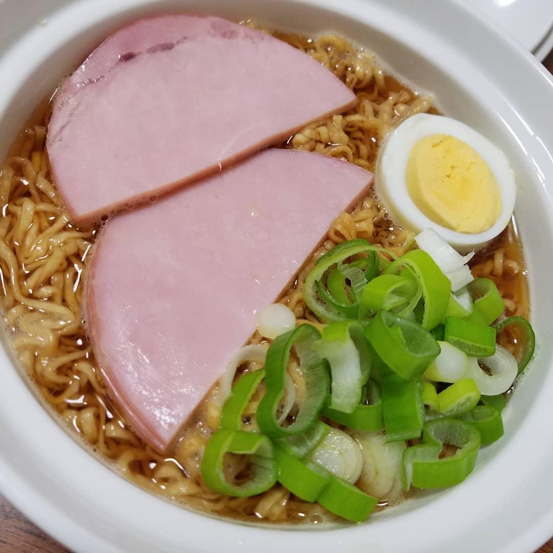 Japanese anime recipe Ham Noodles