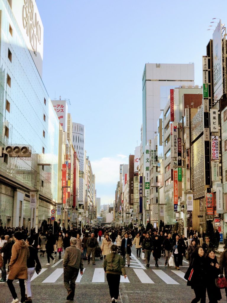 Japan Then And Now - ginza-chuo dori today